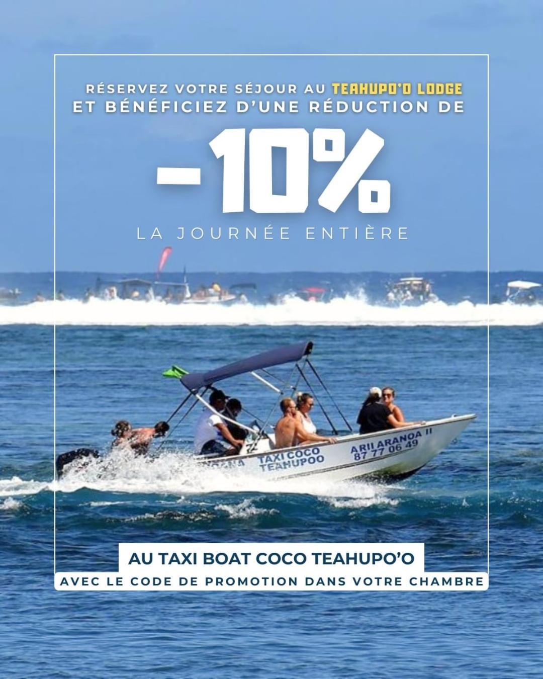 Teahupo'O Lodge, Fare Raepu'U, L'Aventure Du Bout De L'Ile En Famille Ou Entre Amis Teahupoo Exterior photo